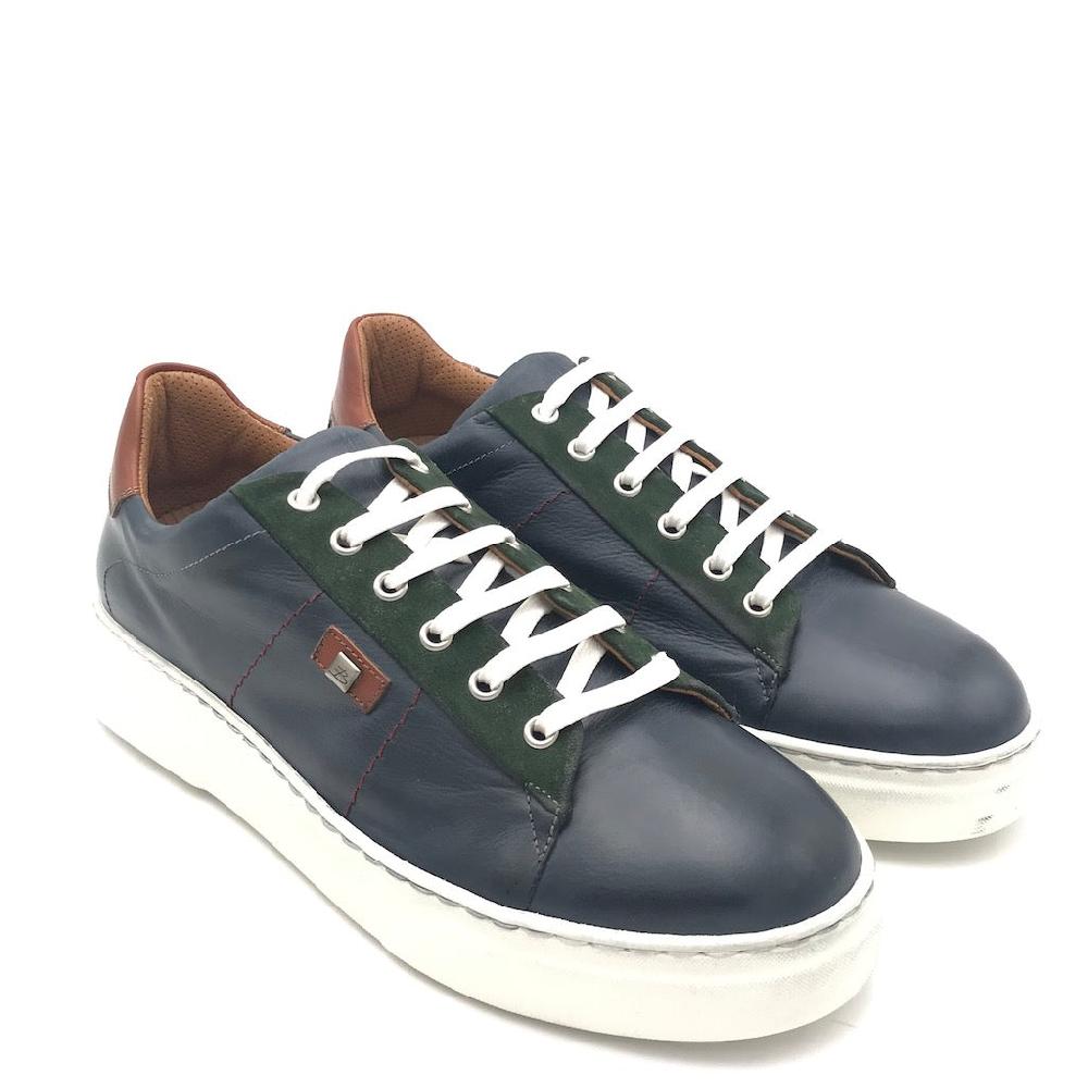 Zulian Calzature Sneakers Dylan blu Saldi Di Fabbrica