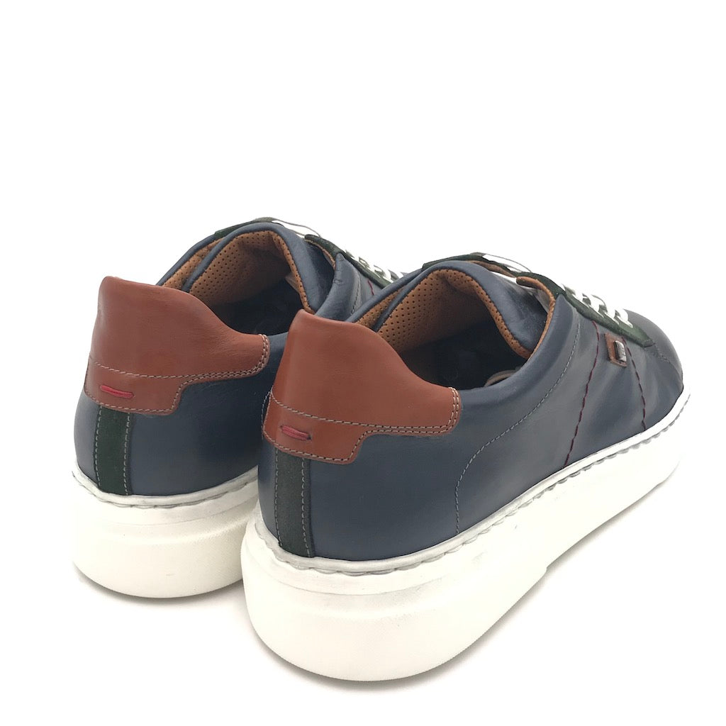 Zulian Calzature Sneakers Dylan blu Saldi Di Fabbrica