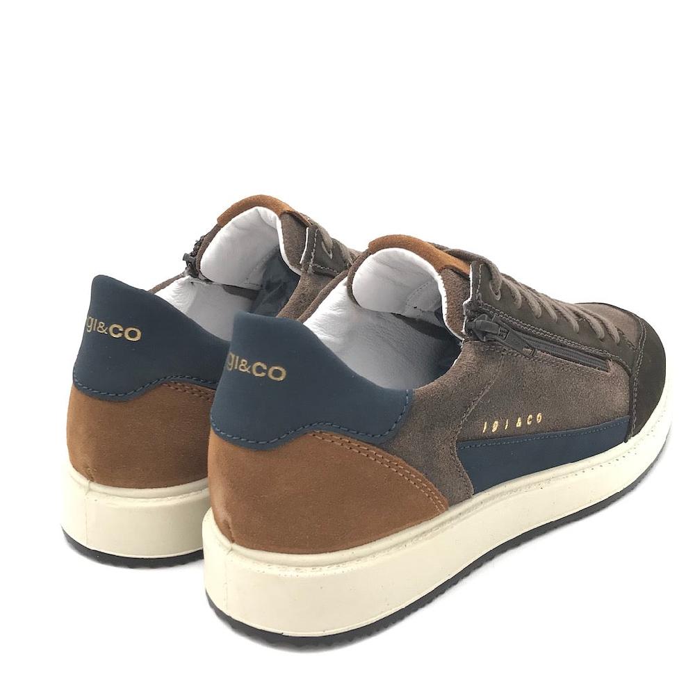 Zulian Calzature Sneakers Santiago camoscio marrone-blu I Più Venduti