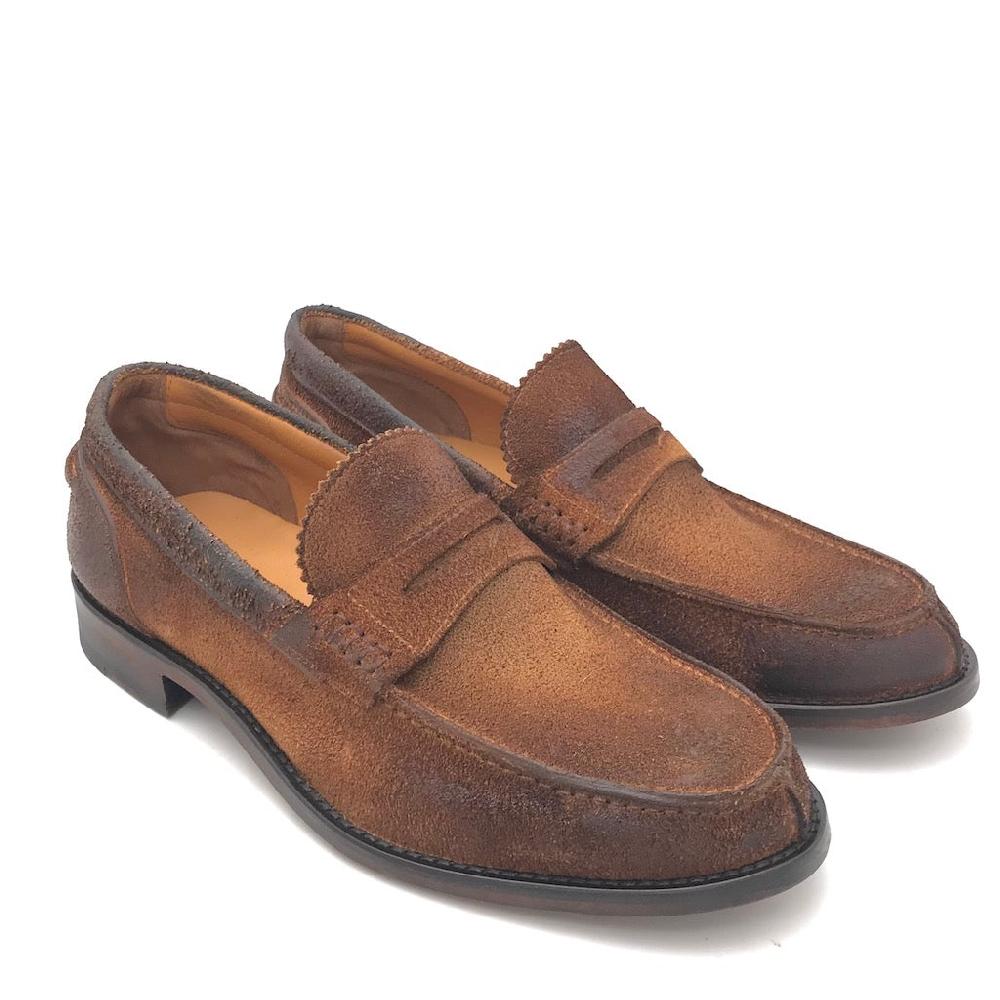 Zulian Calzature Mocassino college in crosta tabacco 2025