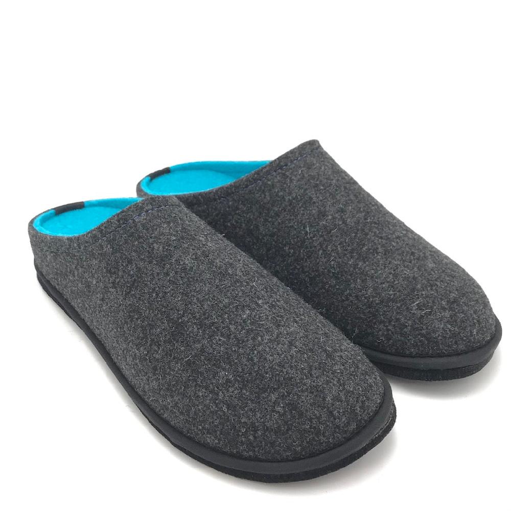 Zulian Calzature Ciabatta Easy bicolor antracite-blu fluo Qualità