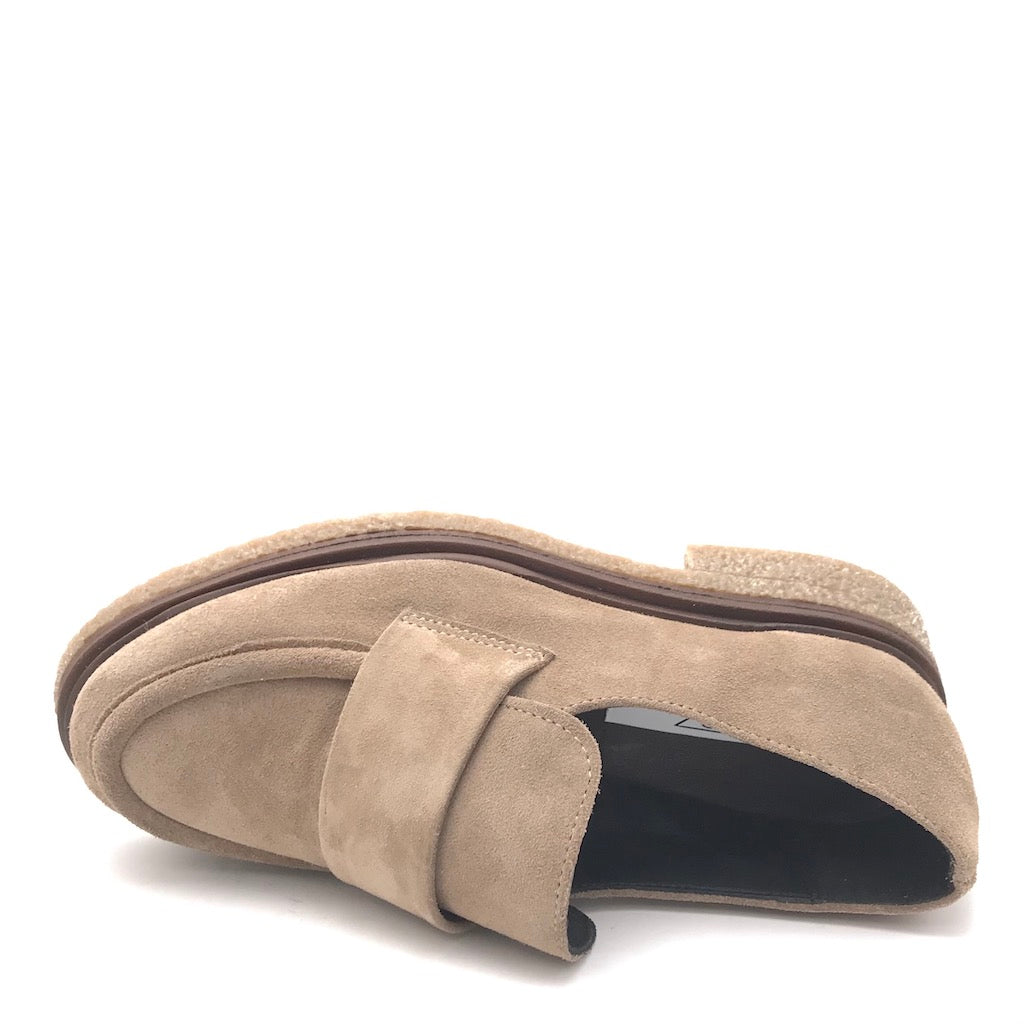 Zulian Calzature Mocassino Kipp in crosta taupe Outlet