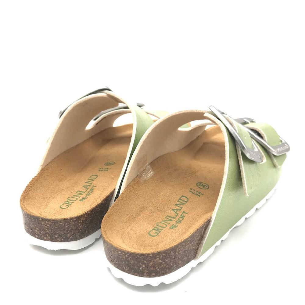 Zulian Calzature Ciabatta Sara doppia fibbia verde Hotsell