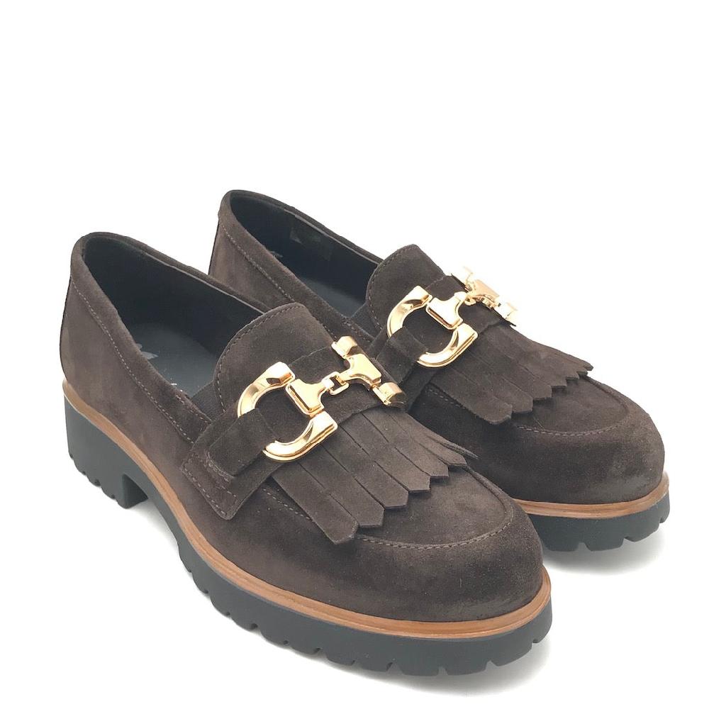 Zulian Calzature Mocassino in camoscio marrone 2025