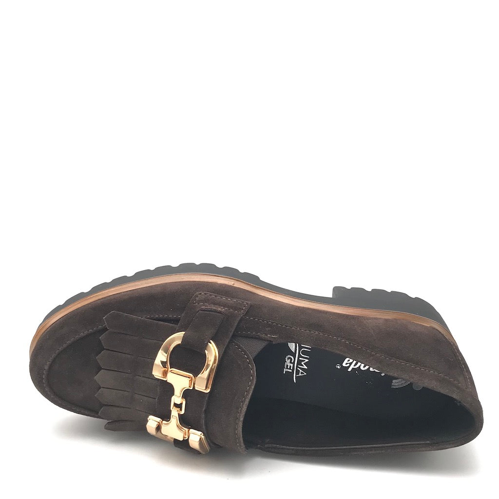 Zulian Calzature Mocassino in camoscio marrone 2025