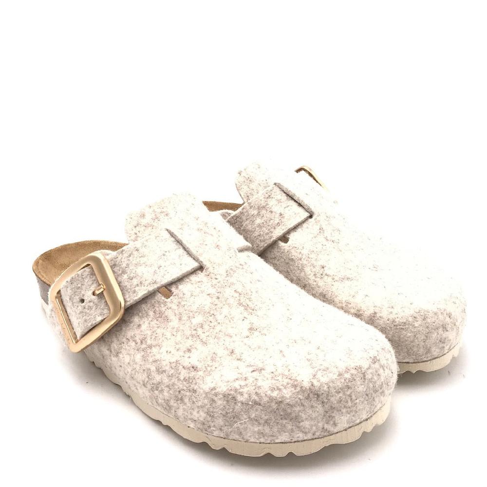 Zulian Calzature Ciabatta Sara in lana cotta marmo 2025