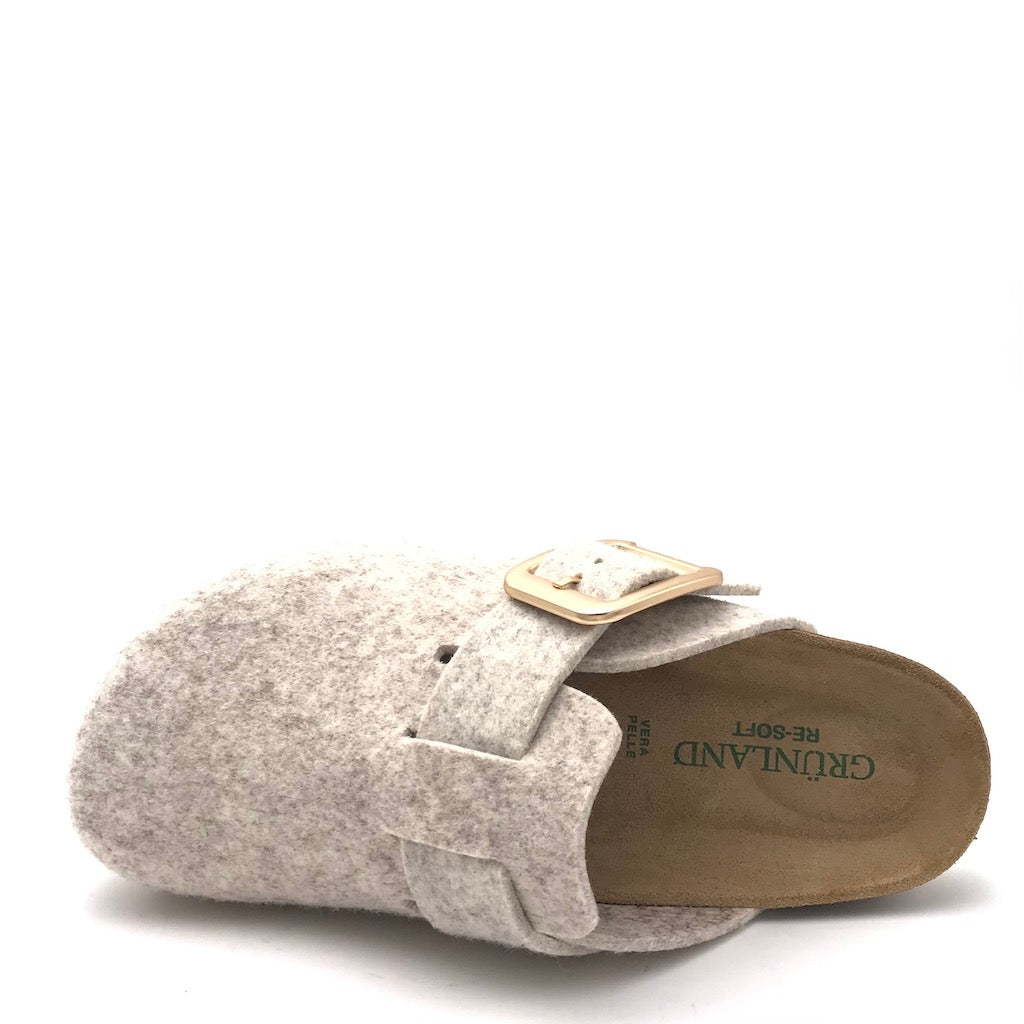 Zulian Calzature Ciabatta Sara in lana cotta marmo 2025