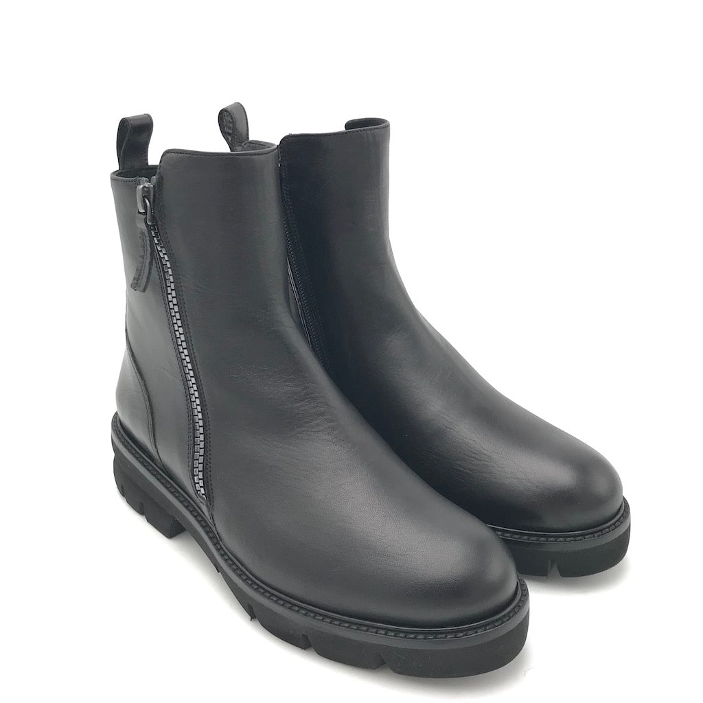 Zulian Calzature Tronchetto nero zip Promozione Limitata