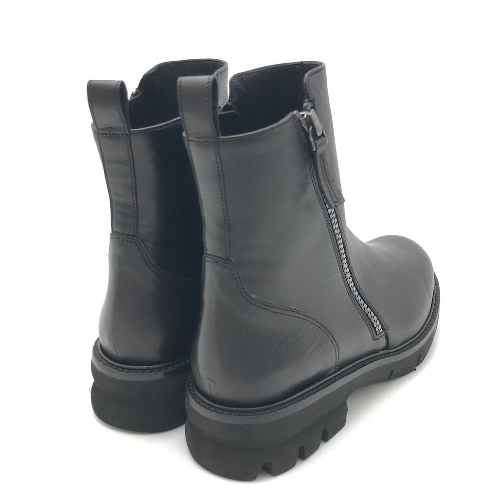 Zulian Calzature Tronchetto nero zip Promozione Limitata