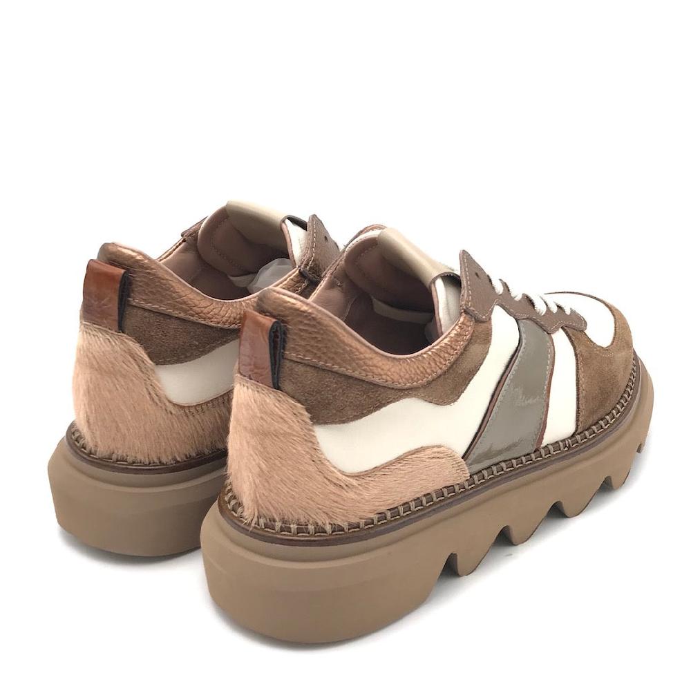 Zulian Calzature Sneakers in crosta castagna Offerta speciale
