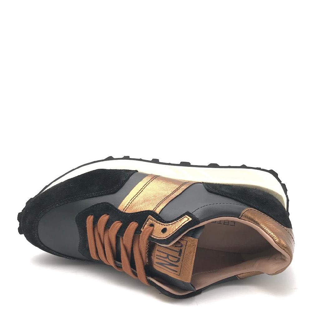 Zulian Calzature Sneakers running nero-bronzo Shopping Online