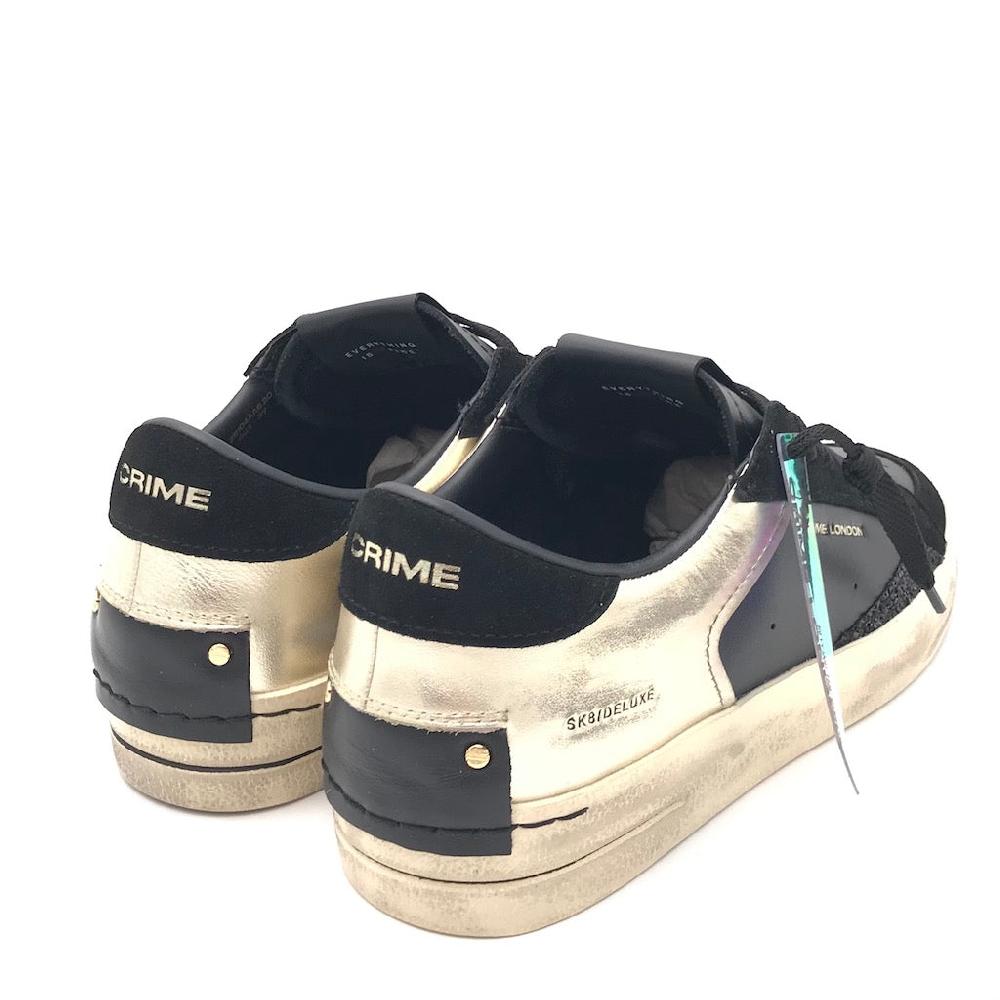 Zulian Calzature Sneakers SK8 Delux nera-oro Novità