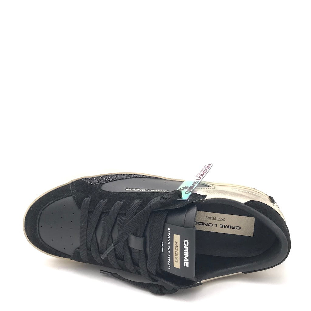 Zulian Calzature Sneakers SK8 Delux nera-oro Novità