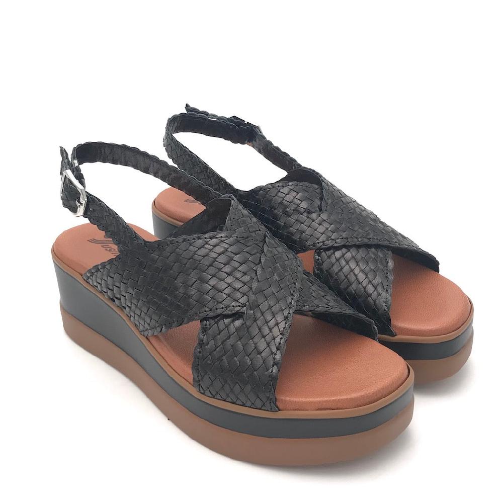 Zulian Calzature Sandalo treccia nero Online