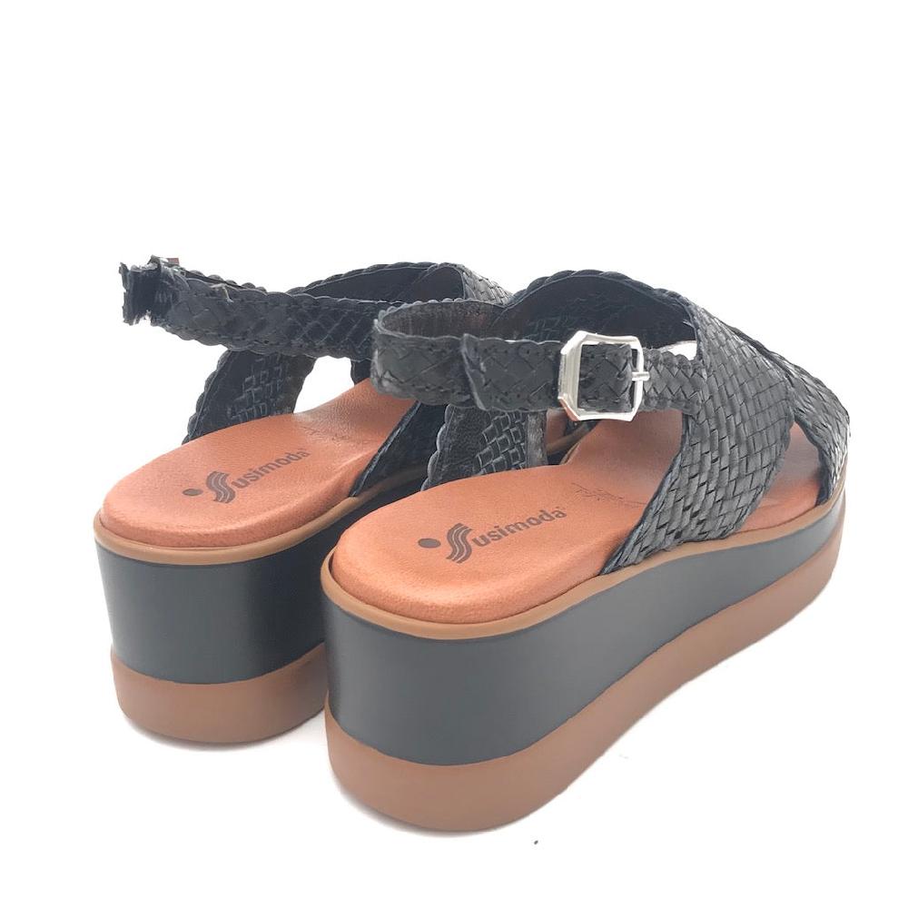 Zulian Calzature Sandalo treccia nero Online