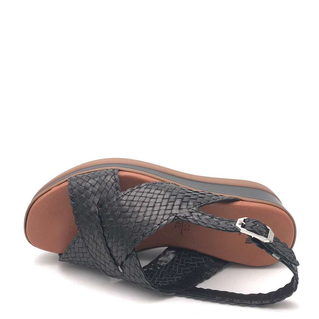 Zulian Calzature Sandalo treccia nero Online