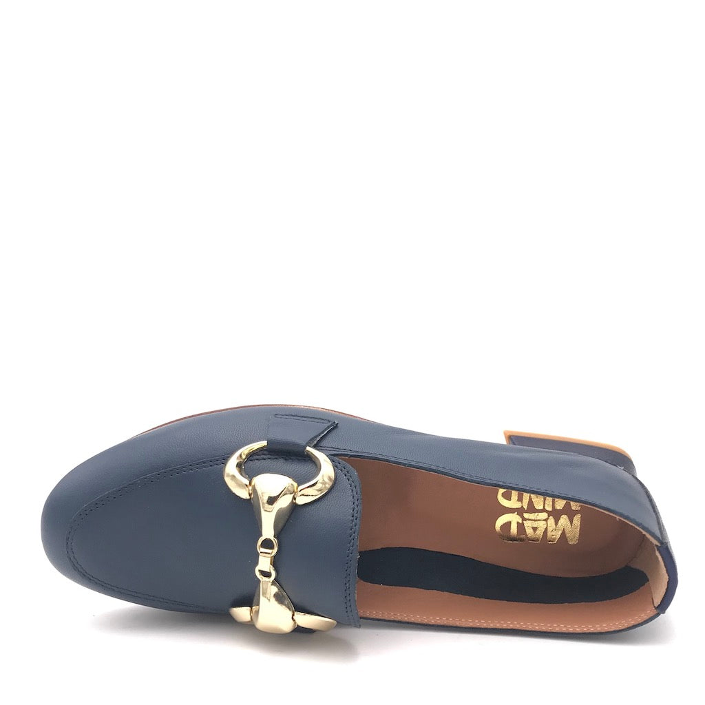 Zulian Calzature Mocassino nappa blu Saldi