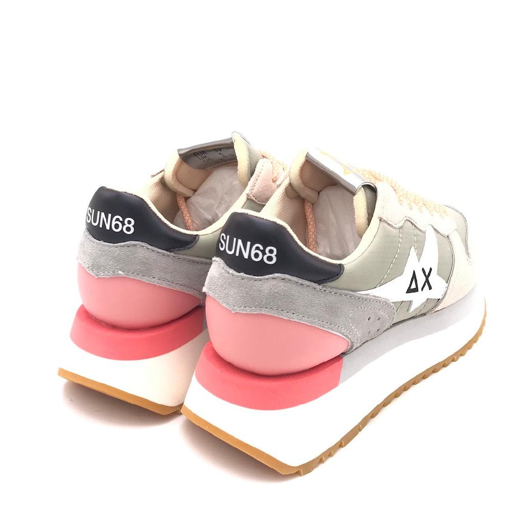 Zulian Calzature Sneakers Big Stargirl printed logo grigio chiaro Vendita Calda