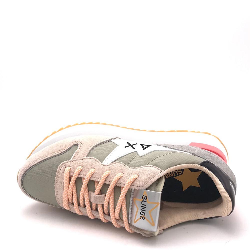 Zulian Calzature Sneakers Big Stargirl printed logo grigio chiaro Vendita Calda