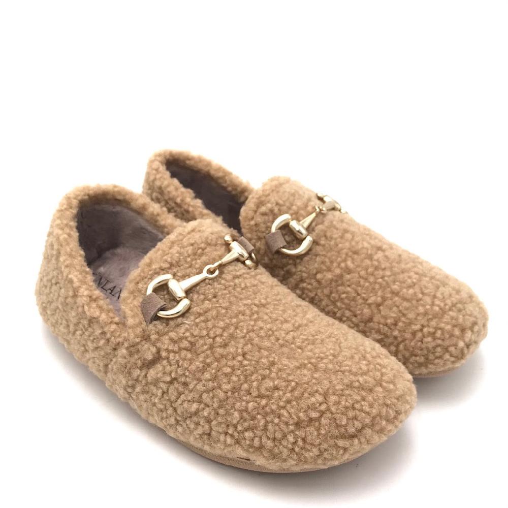 Zulian Calzature Pantofola Gles beige In Saldo