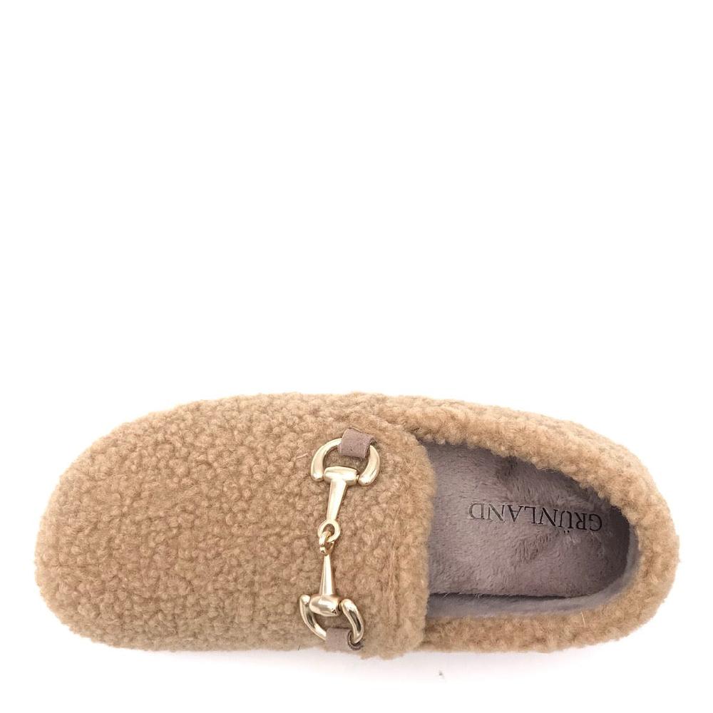 Zulian Calzature Pantofola Gles beige In Saldo