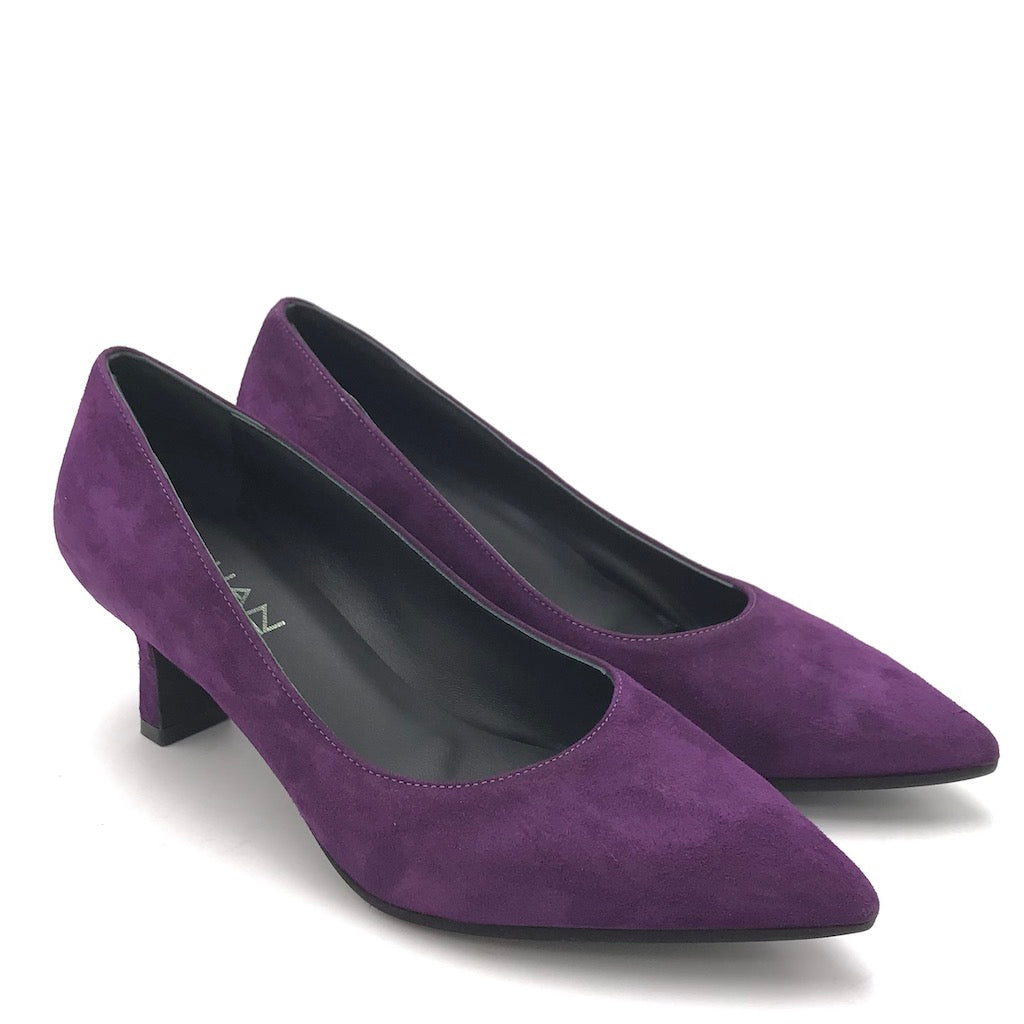 Zulian Calzature Decolletè Lory in camoscio viola Italia