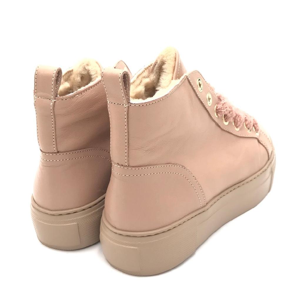 Zulian Calzature Sneakers alta nude Sottocosto