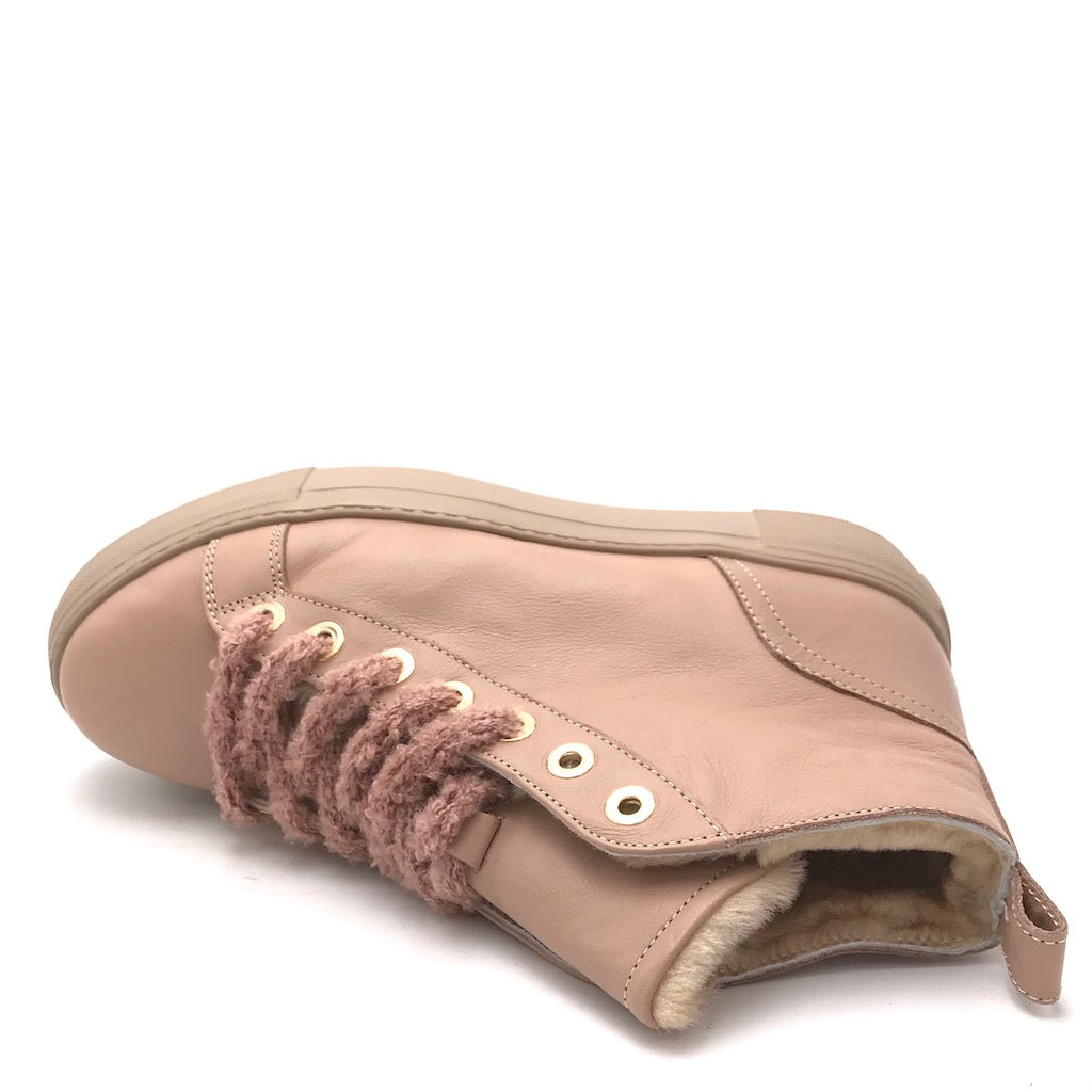 Zulian Calzature Sneakers alta nude Sottocosto