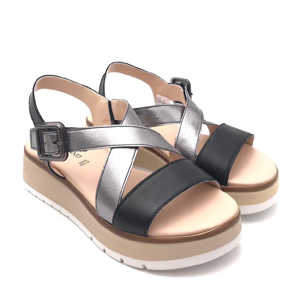 Zulian Calzature Sandalo Fasi nero-fucile Vendite Flash