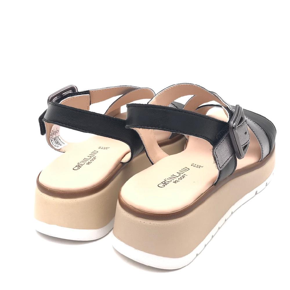 Zulian Calzature Sandalo Fasi nero-fucile Vendite Flash