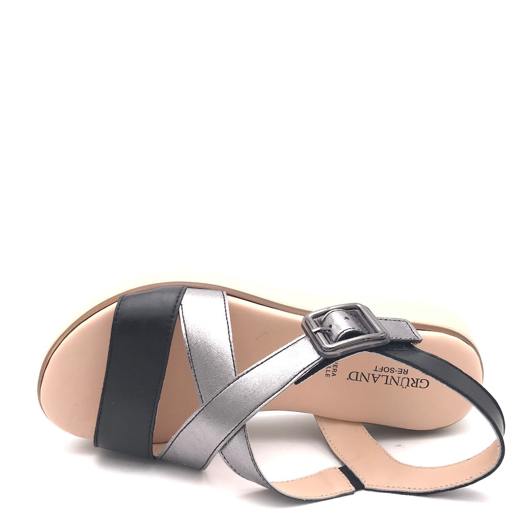 Zulian Calzature Sandalo Fasi nero-fucile Vendite Flash