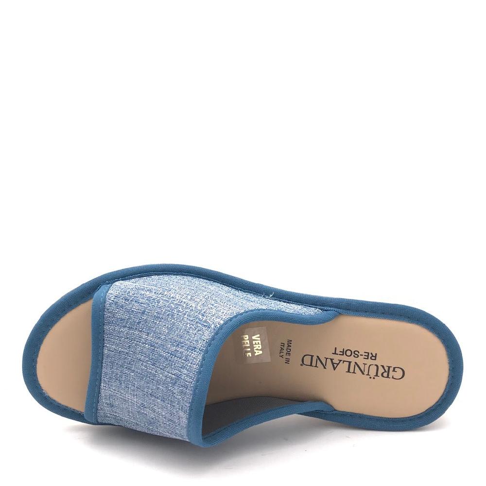 Zulian Calzature Ciabatta Dola tessuto jeans In Saldo