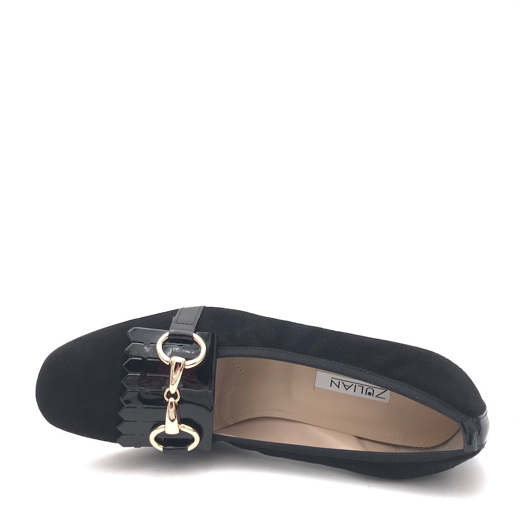 Zulian Calzature Scarpa in camoscio nero Moda