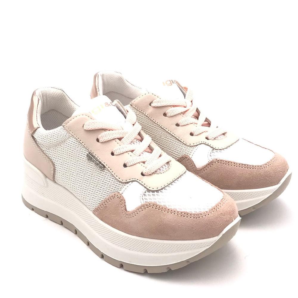 Zulian Calzature Sneakers Kola cipria-bianco In Linea