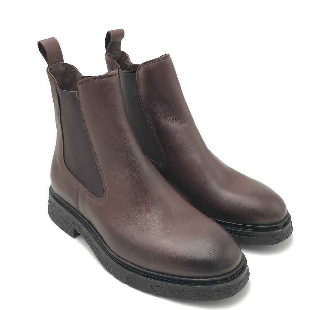 Zulian Calzature Beatles in pelle testa di moro Sconto
