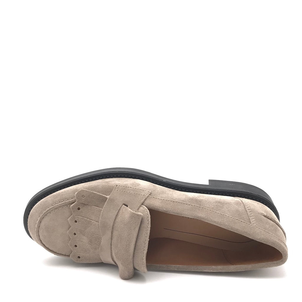 Zulian Calzature Mocassino frangia in crosta sand Economico
