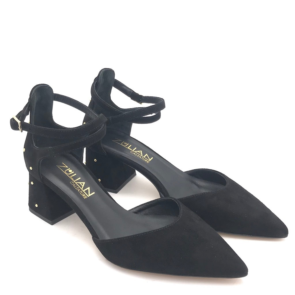 Zulian Calzature Scarpa Lerici camoscio nero Outlet