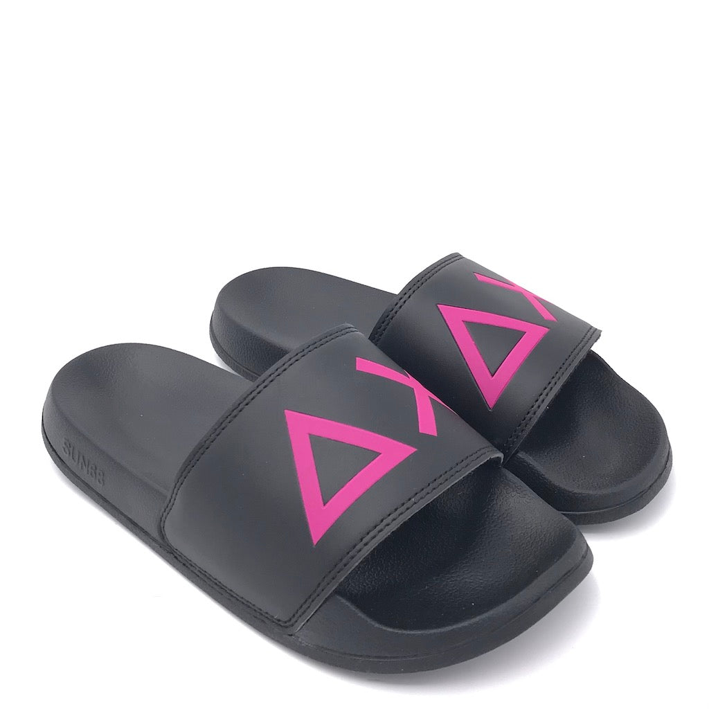 Zulian Calzature Ciabatta Slipper logo nera Italia
