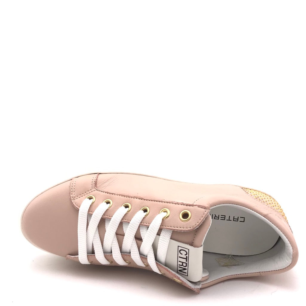 Zulian Calzature Sneakers in pelle rosa cipria In Linea