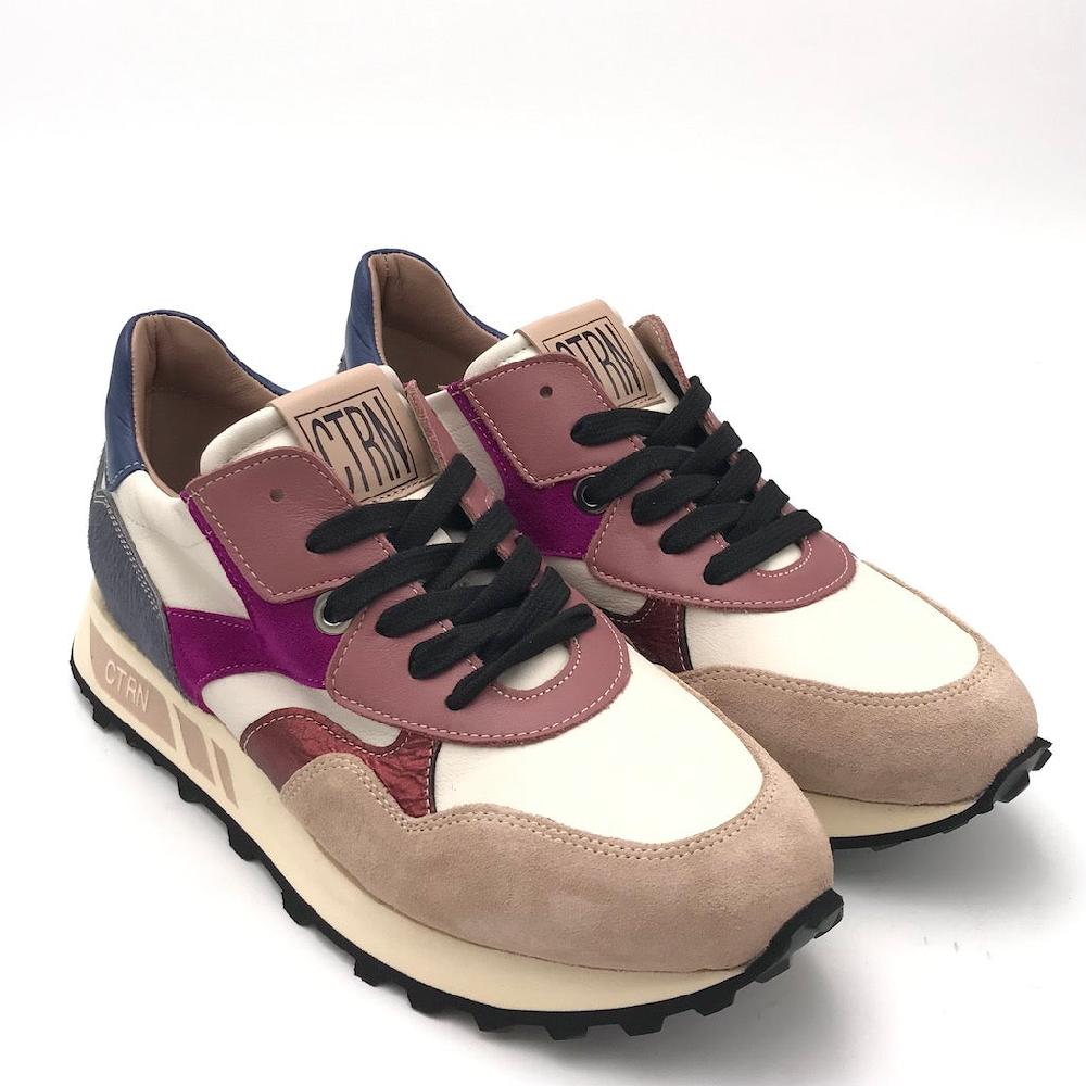 Zulian Calzature Sneakers running multicolor-off white Smaltimento dello stoccaggio