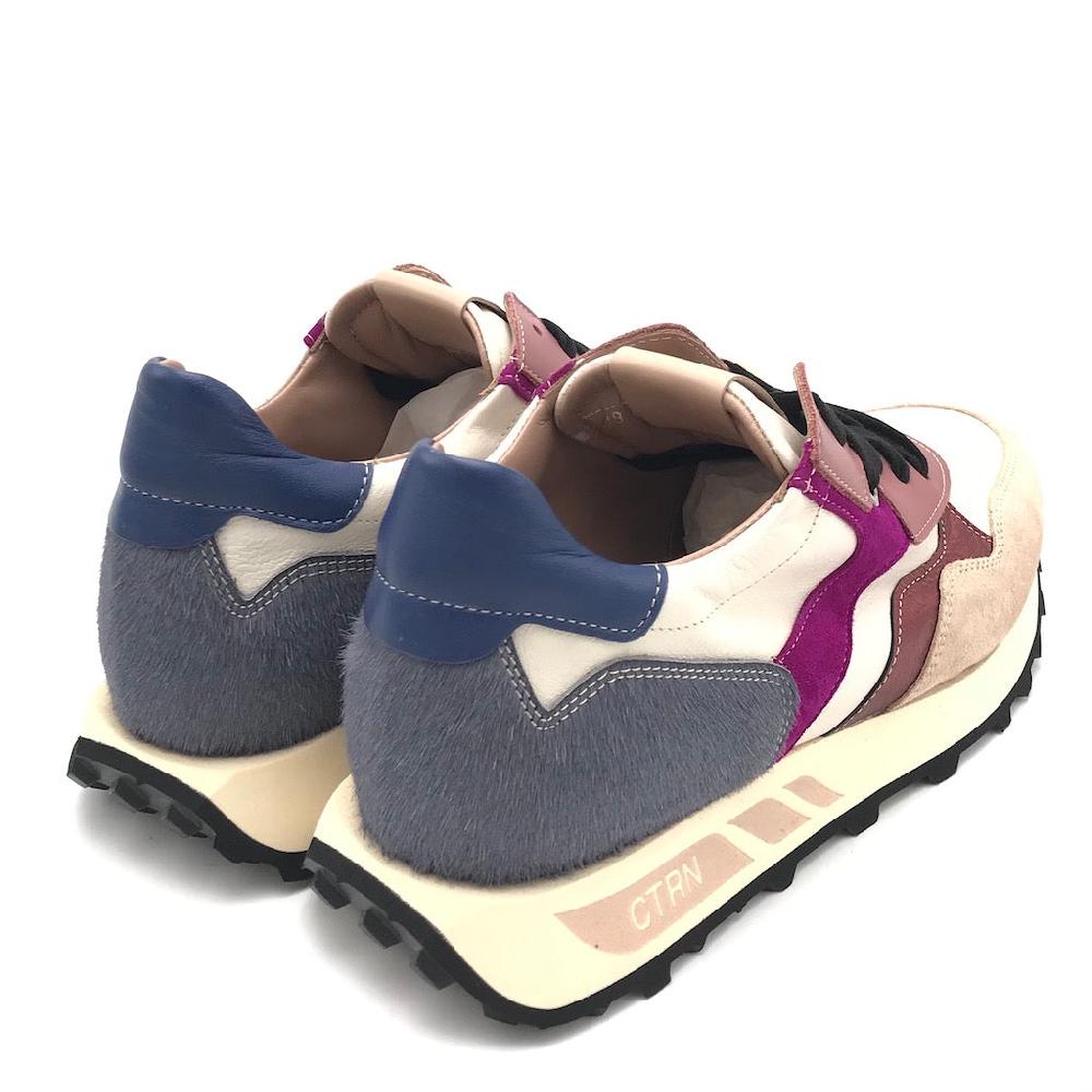 Zulian Calzature Sneakers running multicolor-off white Smaltimento dello stoccaggio