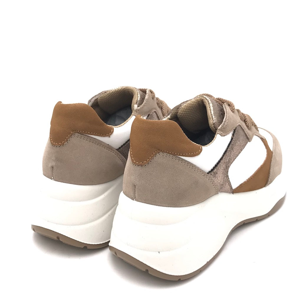 Zulian Calzature Sneakers Enola bianco-visone Grandi sconti