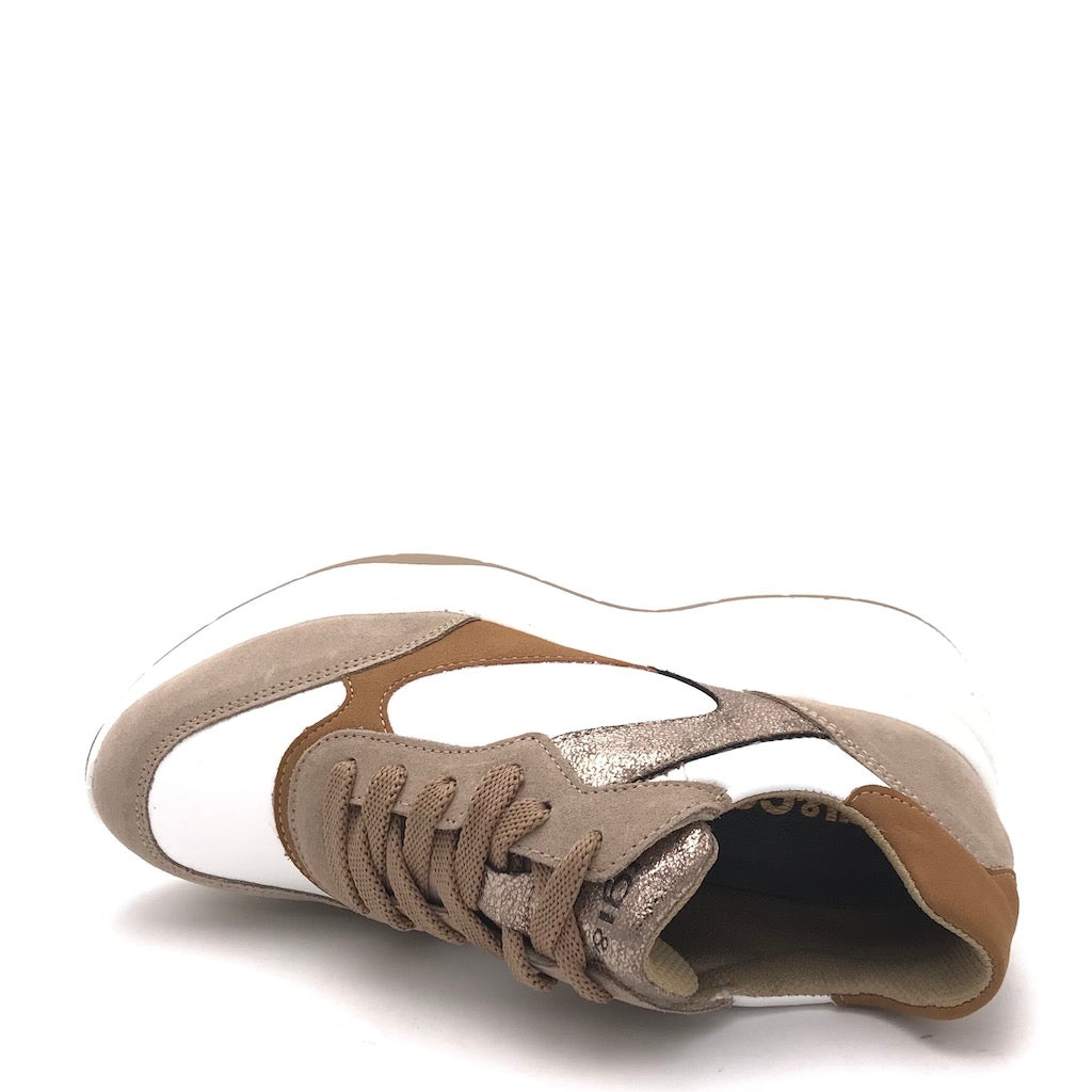 Zulian Calzature Sneakers Enola bianco-visone Grandi sconti