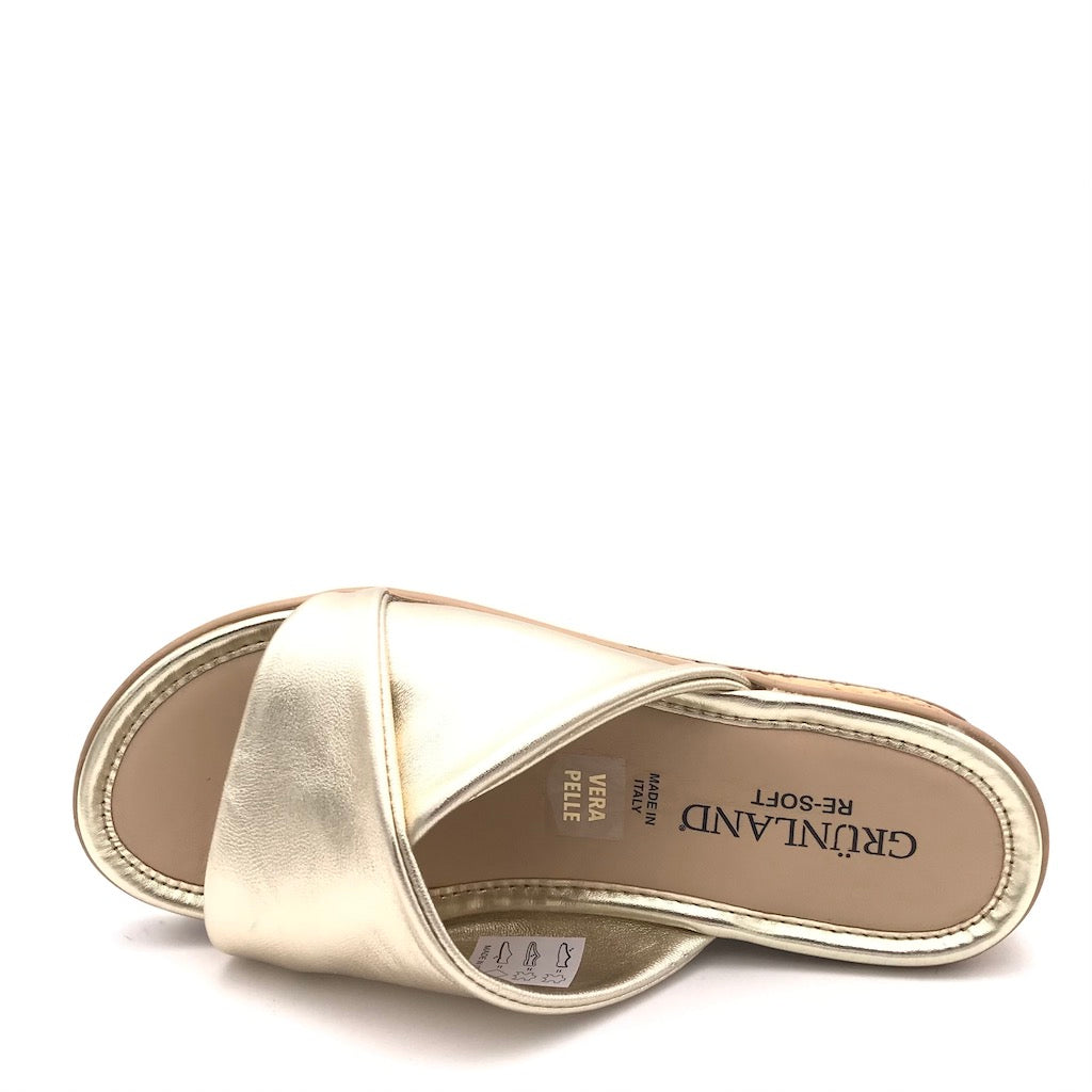 Zulian Calzature Ciabatta Pafo platino Liquidazione