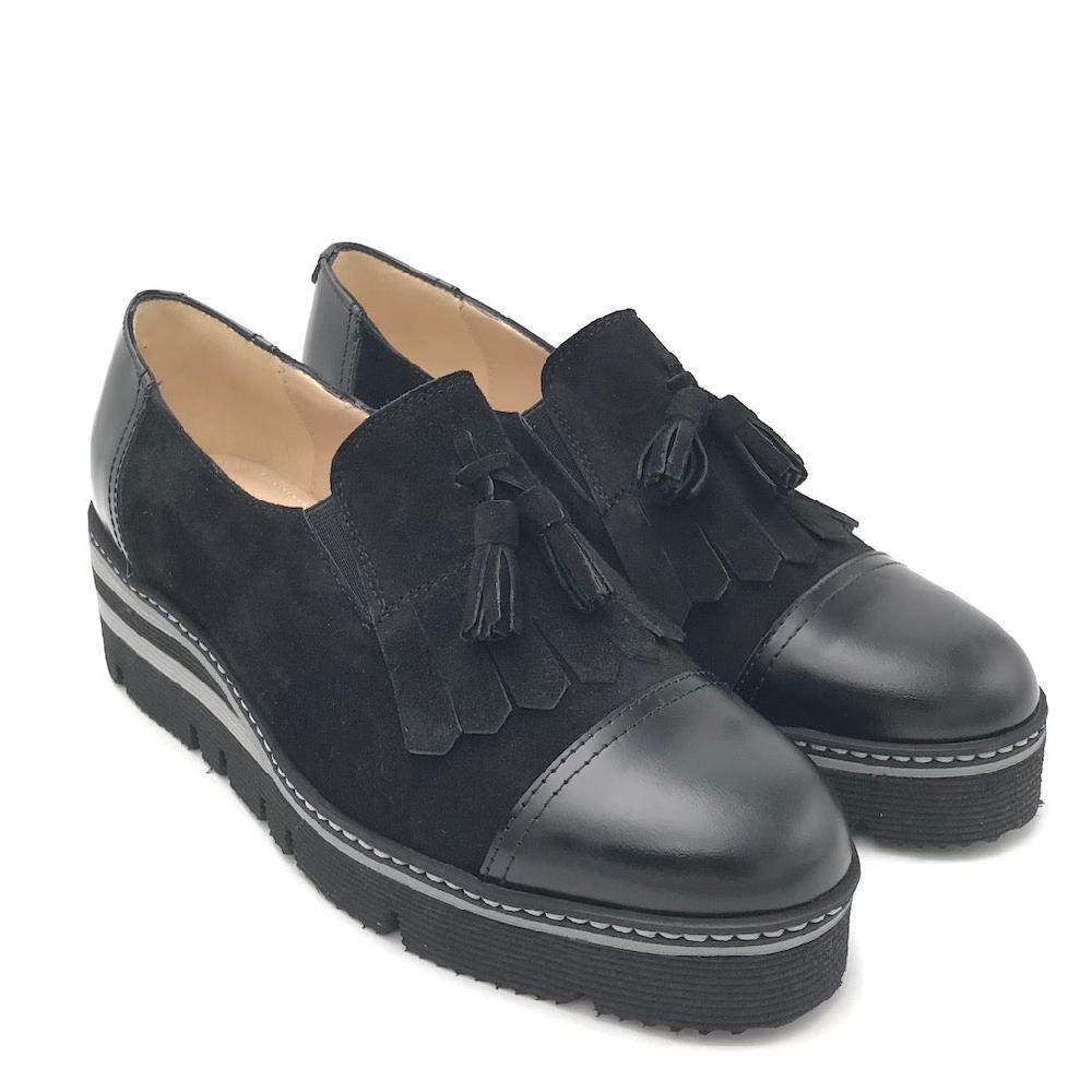 Zulian Calzature Scarpa accollata nera Prezzo basso