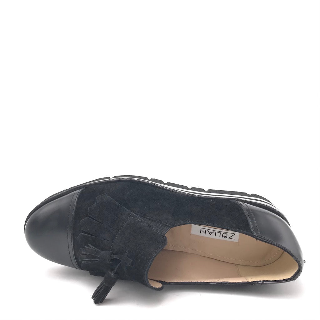 Zulian Calzature Scarpa accollata nera Prezzo basso
