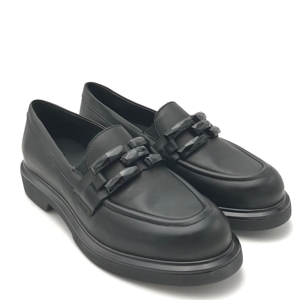 Zulian Calzature Mocassino in nappa nera Latest stili