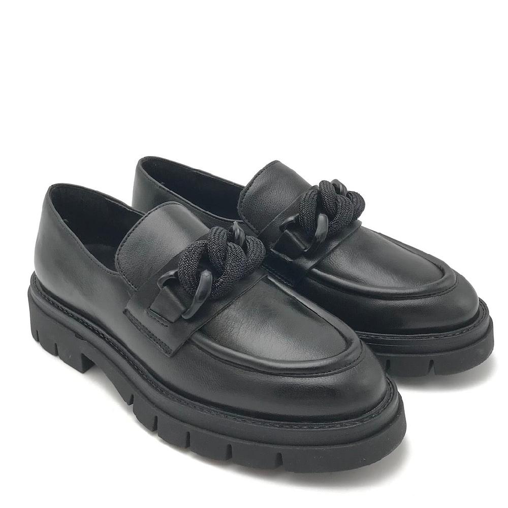Zulian Calzature Mocassino Taylor catena nero Ultimo giorno