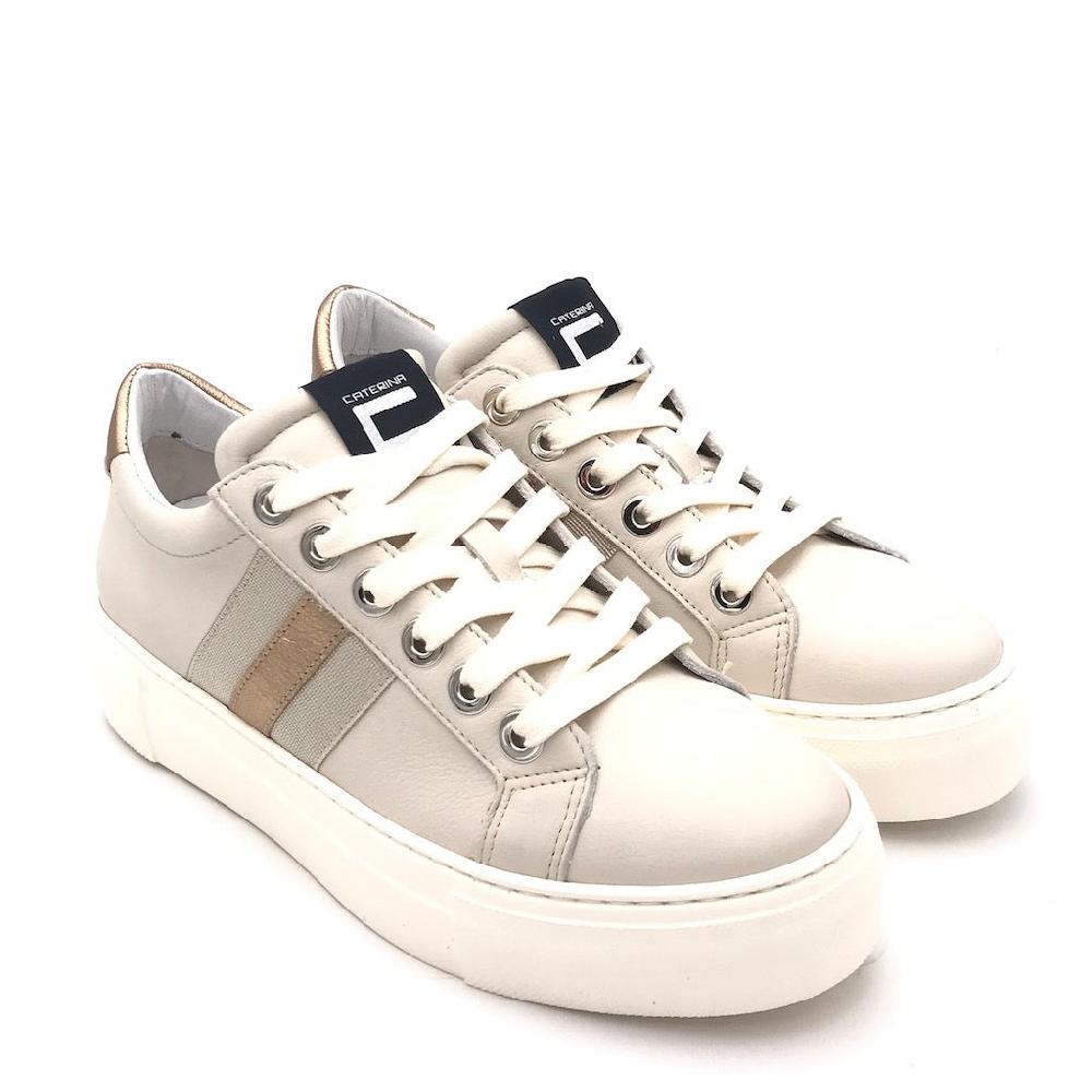 Zulian Calzature Sneakers in pelle beige Fino al 60% di sconto