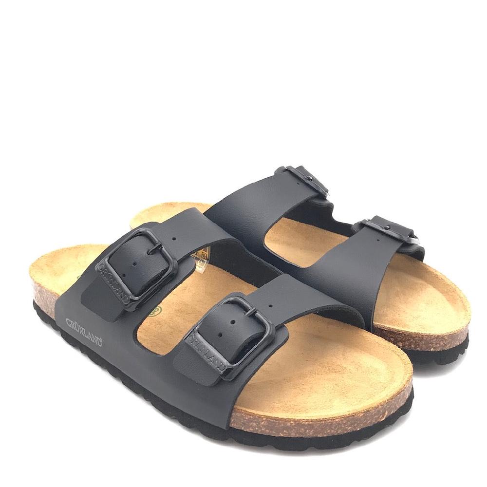 Zulian Calzature Ciabatta Sara doppia fibbia nera Offerta speciale della fabbrica